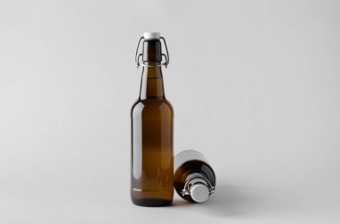Bira şişe Mock-Up-iki şişe