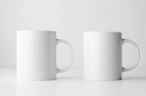 Taza Mock Dos Tazas —  Fotos de Stock