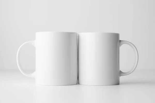 Mug Mock Две Кружки — стоковое фото