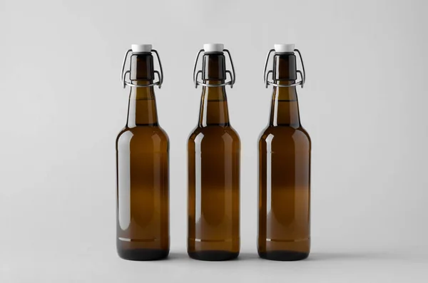 Beer Bottle Modell Három Palack — Stock Fotó