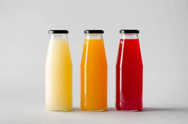 Juice Bottle Mock-Up - Three Bottles