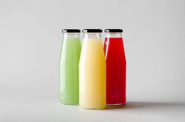 Juice Bottle Mock-Up - Three Bottles