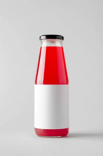 Juice Bottle Mock Blank Label — Stock Photo, Image