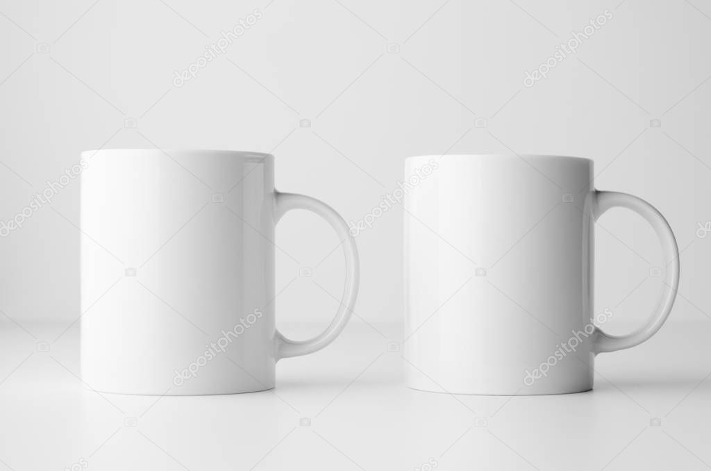 Mug Mock-Up - Two Mugs