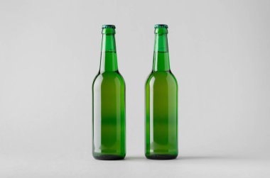 Bira şişe Mock-Up-iki şişe