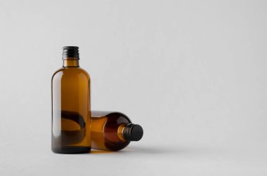 İlaç şişe Mock-Up-iki şişe