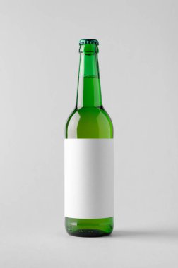 Bira şişe Mock-Up-boş etiket
