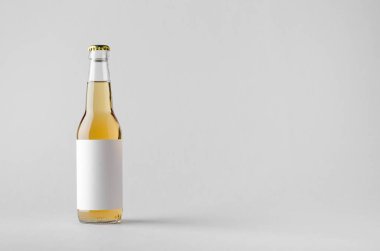 Bira şişe Mock-Up-boş etiket
