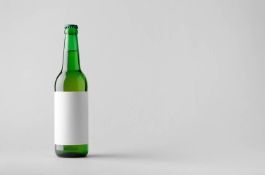 Bira şişe Mock-Up-boş etiket