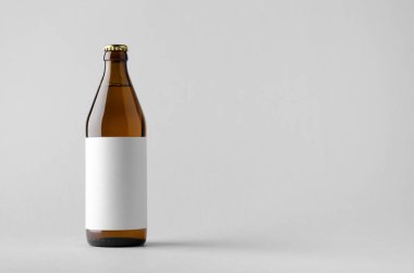 Bira şişe Mock-Up-boş etiket