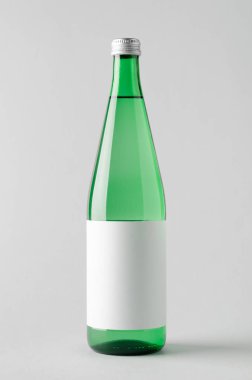 Su şişesi Mock-Up-boş etiket