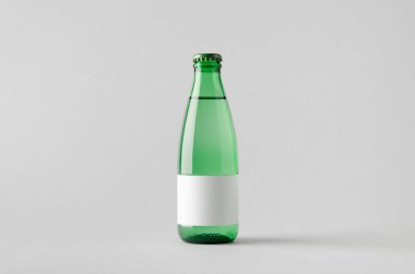 Su şişesi Mock-Up-boş etiket