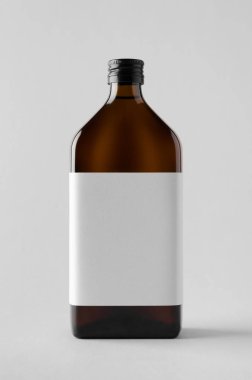 İlaç şişe Mock-Up-boş etiket
