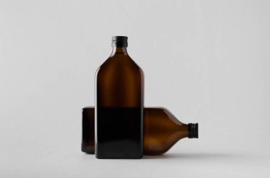 İlaç şişe Mock-Up-iki şişe