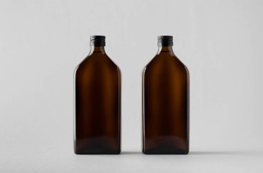 İlaç şişe Mock-Up-iki şişe