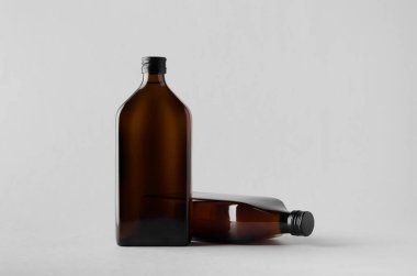 İlaç şişe Mock-Up-iki şişe