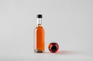 Şarap çeyrek / Mini Mock-Up-iki şişe şişe