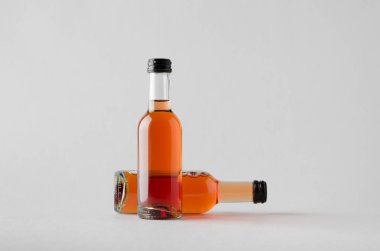 Şarap çeyrek / Mini Mock-Up-iki şişe şişe