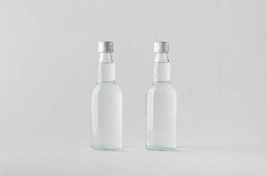 Minyatür ruhları / şişe Mock-Up-iki şişe içki