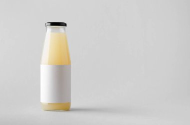 Suyu şişe Mock-Up-boş etiket