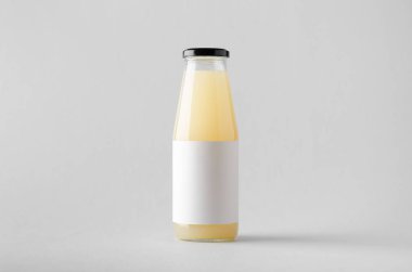 Suyu şişe Mock-Up-boş etiket
