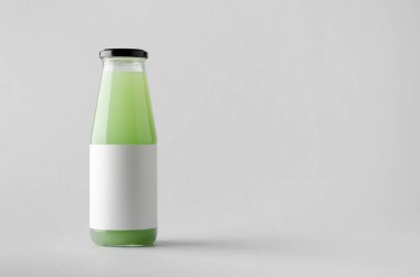 Suyu şişe Mock-Up-boş etiket