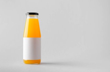 Suyu şişe Mock-Up-boş etiket
