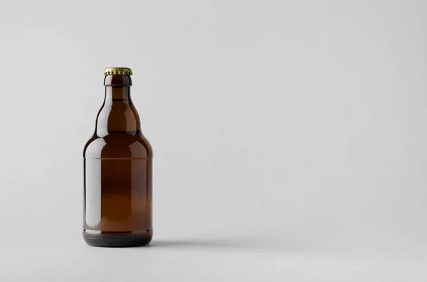 Макет Пляшку Пива — стокове фото