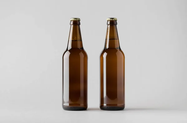 Beer Bottle Modell Két Üveg — Stock Fotó