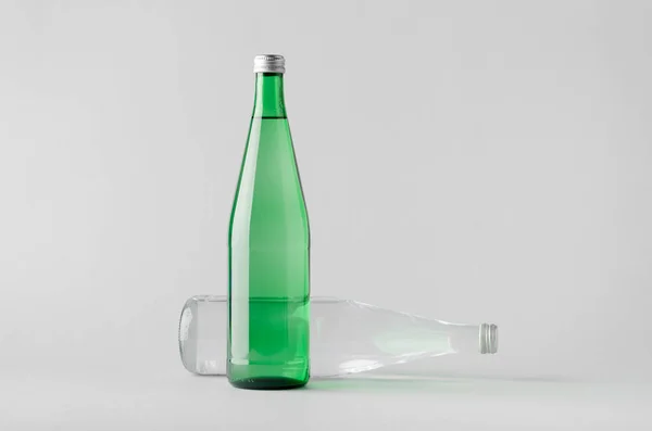 Vattenflaska Mock Två Flaskor — Stockfoto