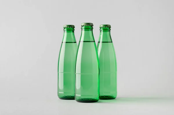 Vattenflaska Mock Tre Flaskor — Stockfoto