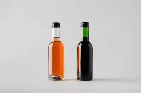 Wine Quarter / Mini Bottle Mock-Up - Two Bottles