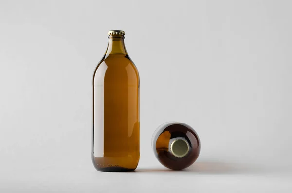 Beer Bottle Modell Két Üveg — Stock Fotó