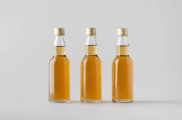 Miniature Spirits / Liquor Bottle Mock-Up - Three Bottles