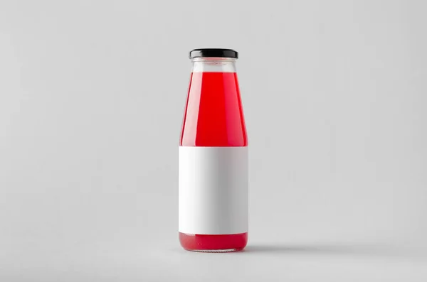 Juice Bottle Mock Blank Label — Stock Photo, Image