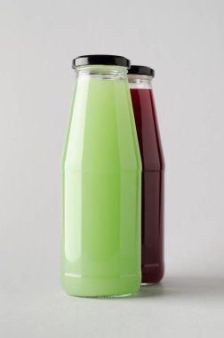 Şişe Mock-Up-iki şişe suyu