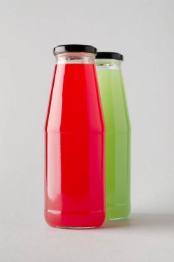 Şişe Mock-Up-iki şişe suyu