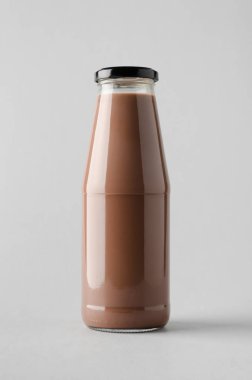 Çikolatalı süt şişesi Mock-Up
