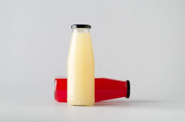 Şişe Mock-Up-iki şişe suyu