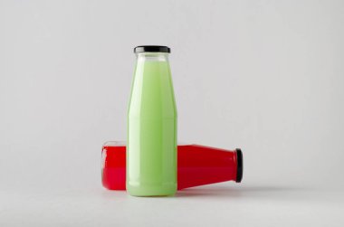 Şişe Mock-Up-iki şişe suyu