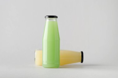 Şişe Mock-Up-iki şişe suyu