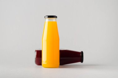 Şişe Mock-Up-iki şişe suyu