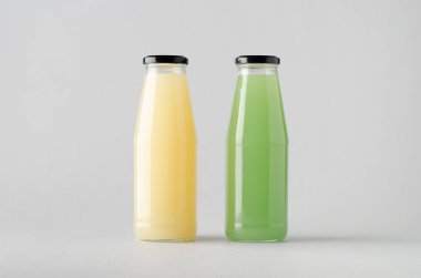 Şişe Mock-Up-iki şişe suyu