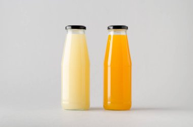 Şişe Mock-Up-iki şişe suyu