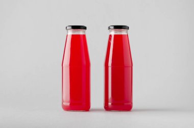 Şişe Mock-Up-iki şişe suyu