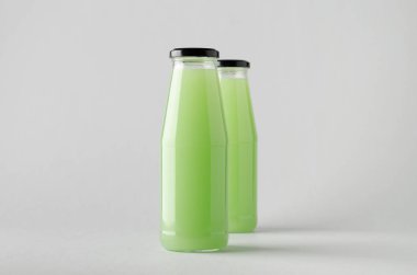 Şişe Mock-Up-iki şişe suyu