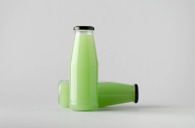 Şişe Mock-Up-iki şişe suyu