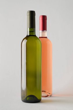 Şarap şişesi Mock-Up-iki şişe