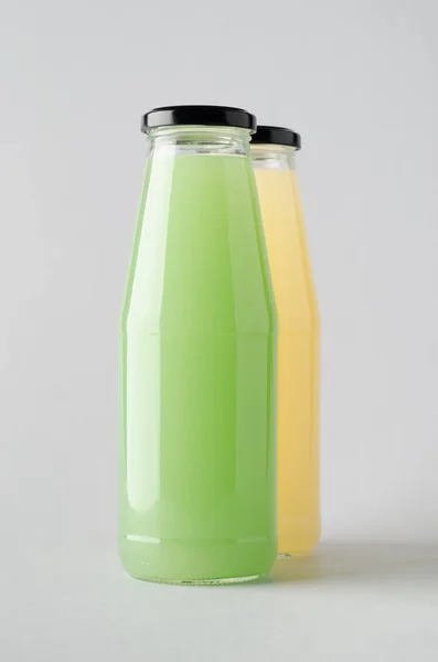 Jugo Botella Mock Dos Botellas — Foto de Stock