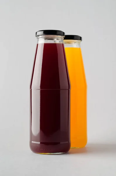 Juice Bottle Mock Due Bottiglie — Foto Stock